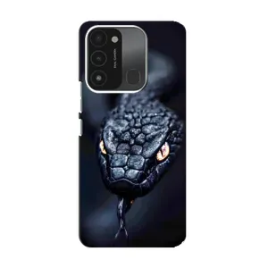 Чехол с картинкой «Хищники» для TECNO Spark GO (2022) (Черная змея)