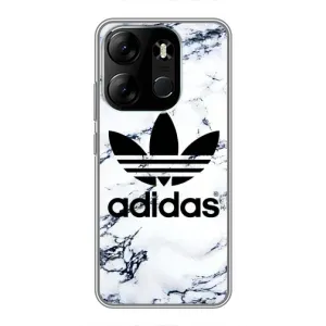 Чохли Адидас для Tecno Spark Go 2023 (BF7) (AlphaPrint) (Адідас на мраморі)