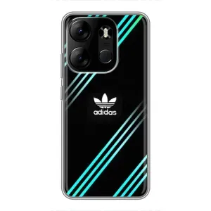 Чохли Адидас для Tecno Spark Go 2023 (BF7) (AlphaPrint) (Адідас з полосами)