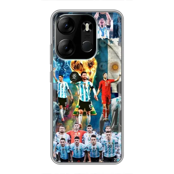Чехол с принтом «Аргентина Месси» для TECNO Spark Go 2023 (BF7)