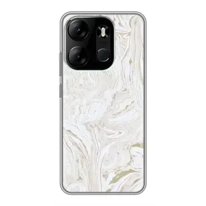 Мраморный чехол на Tecno Spark Go 2023 (BF7) (VPrint) (Белый мрамор)