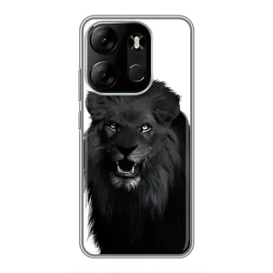Чохли з картинкою животних Tecno Spark Go 2023 (BF7) (Чорний ЛЕВ)