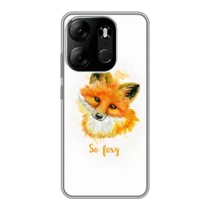 Чохли з картинкою Лисичка для Tecno Spark Go 2023 (BF7) (VPrint) (Дівчинка Лиса)