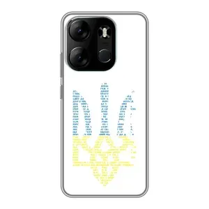 Чехлы для Tecno Spark Go 2023 (BF7)  Укр. Символика (AlphaPrint) (Герб из букв)