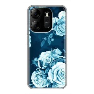 Чехлы (ART) Цветы на Tecno Spark Go 2023 (BF7) (VPrint) (Блактині бутони)