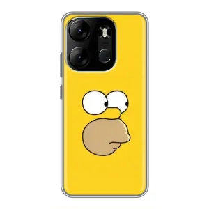 Чехол с Симпсонами для Tecno Spark Go 2023 (BF7) (VPrint) (Гомер)