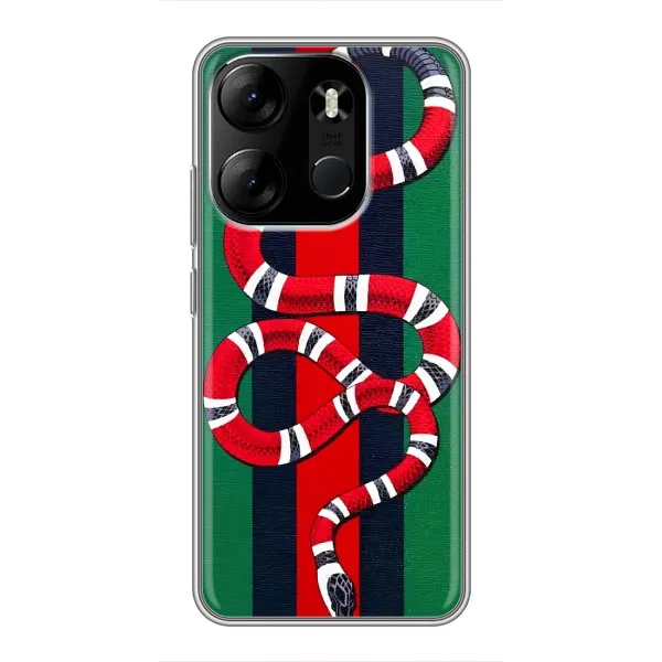 Чехол с принтом «Gucci змия» для TECNO Spark Go 2023 (BF7)