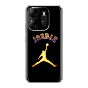 Чехлы для Tecno Spark Go 2023 (BF7) - с картинкой JORDAN (AlphaPrint) (Jordan Gold)