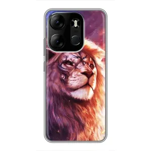 Чохол з картинкою ЛЕВ для Tecno Spark Go 2023 (BF7) (VPrint) (Красочний Лев)