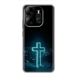 Християнські Чохли для Tecno Spark Go 2023 (BF7) (AlphaPrint) (Хрест і місто)