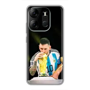 Чехлы для Tecno Spark Go 2023 (BF7) (Leo чемпион) (AlphaPrint) (Кубок Месси)