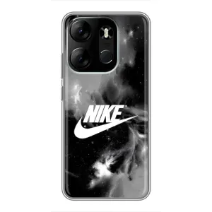 Чехол для Tecno Spark Go 2023 (BF7) - с принтом Найк (AlphaPrint) (Лого Найк)