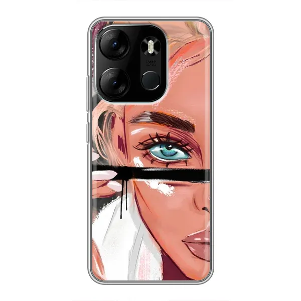 Чехол с принтом «Макияж» для TECNO Spark Go 2023 (BF7) Чехол с принтом «Макияж» для TECNO Spark Go 2023 (BF7)