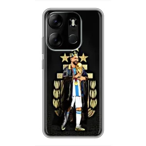 Чехлы для Tecno Spark Go 2023 (BF7) (Leo чемпион) (AlphaPrint) (Месси Король)
