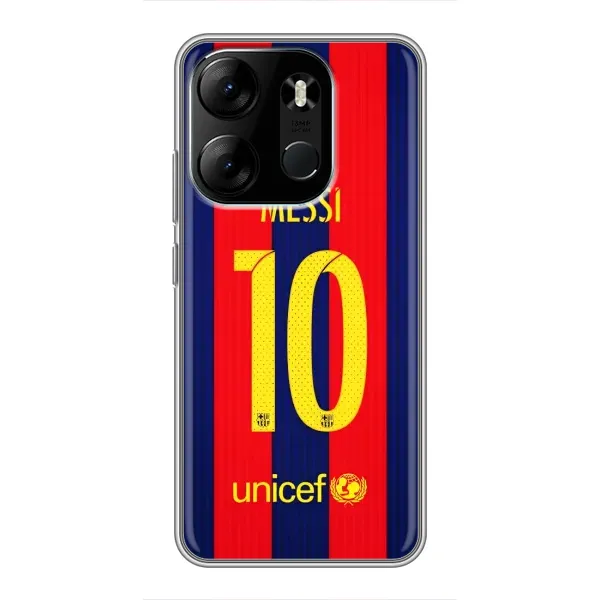 Чехол с принтом «Messi Barca 10» для TECNO Spark Go 2023 (BF7)