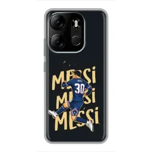 Чехлы для Tecno Spark Go 2023 (BF7) (Leo чемпион) (AlphaPrint) (Messi ПСЖ)