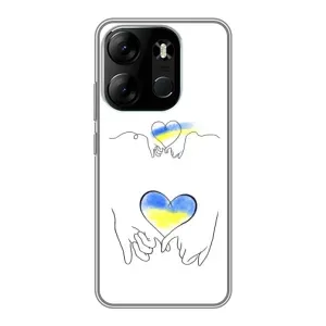 Чехол для Патриота Украины Tecno Spark Go 2023 (BF7) - (AlphaPrint) (Мир Украине)