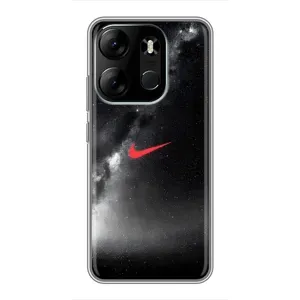 Чехол для Tecno Spark Go 2023 (BF7) - с принтом Найк (AlphaPrint) (Найк красный)