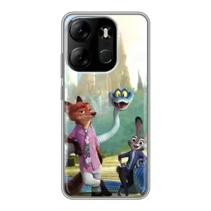Чехол Зоотрополіс на Tecno Spark Go 2023 (BF7) (Герои мультфильма Зверополис)