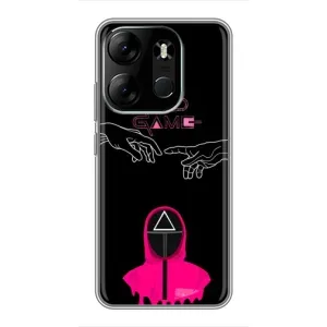 Чехол Гра в кальмара для Tecno Spark Go 2023 (BF7) (Минимализм Игра кальмара)