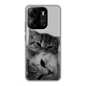 Чохол з малюнком кіт на Tecno Spark Go 2023 (BF7) (Пара котів)