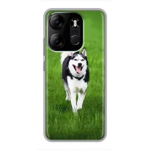 Чохол з Хаскі Tecno Spark Go 2023 (BF7) - (AlphaPrint) (Радісний Хаскі)