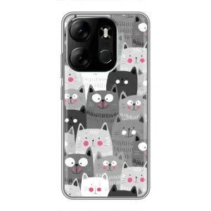 Чохли з Котиками для Tecno Spark Go 2023 (BF7) (VPrint) (Мальовані котики)