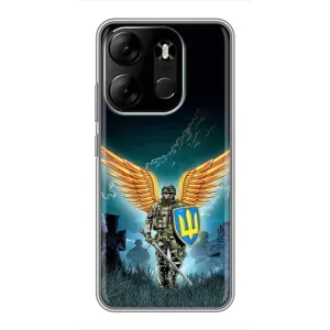Чехлы с картинкой ЗСУ для Tecno Spark Go 2023 (BF7) (AlphaPrint) (Солдат ЗСУ)