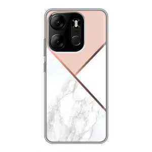 Мраморный чехол на Tecno Spark Go 2023 (BF7) (VPrint) (Тройной мрамор)