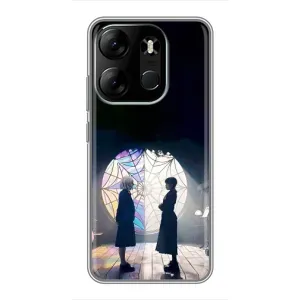 Чехлы Венсдей на Tecno Spark Go 2023 (BF7) Уэнсдей (AlphaPrint) (Уэнздей и Инид)