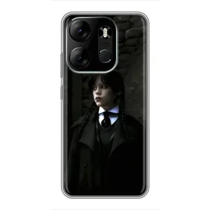 Чехол с дизайном Венздей 2 на Tecno Spark Go 2023 (BF7) (Темный стиль Уэнздей)