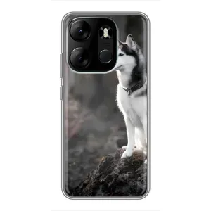 Чохол з Хаскі Tecno Spark Go 2023 (BF7) - (AlphaPrint) (Вірний собака)