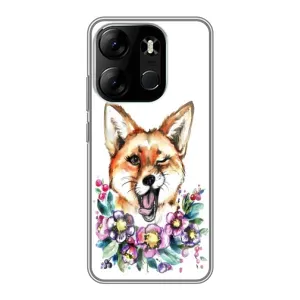 Чохли з картинкою Лисичка для Tecno Spark Go 2023 (BF7) (VPrint) (Весела лисичка)