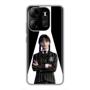 Чехлы Венсдей на Tecno Spark Go 2023 (BF7) Уэнсдей (AlphaPrint) (W-Wednesday)