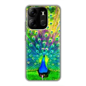 Чохол з пташками на Tecno Spark Go 2023 (BF7) (VPrint) (Яскравий Павлин)