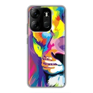 Чохол з картинкою ЛЕВ для Tecno Spark Go 2023 (BF7) (VPrint) (Яскравий Лев)