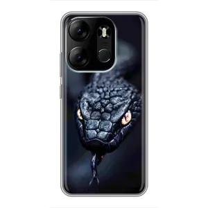 Чохол з картинкою 'Хижаки' для Tecno Spark Go 2023 (BF7) (Чорна змія)