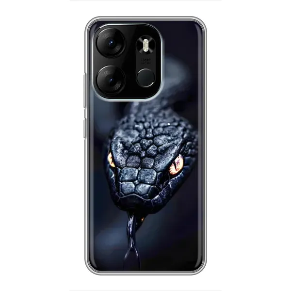 Чехол с принтом «Черная змея» для TECNO Spark Go 2023 (BF7) Чехол с принтом «Черная змея» для TECNO Spark Go 2023 (BF7)