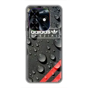 Чехлы Адидас для Tecno Spark Go 2024 (BG6) (AlphaPrint) (Адидас принт)