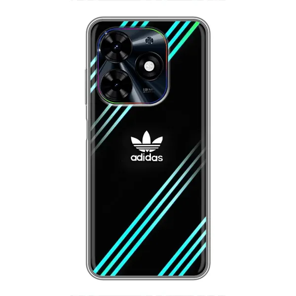 Чохол з принтом «Адідас з полосами» для TECNO Spark Go 2024 (BG6) Чохол з принтом «Адідас з полосами» для TECNO Spark Go 2024 (BG6)