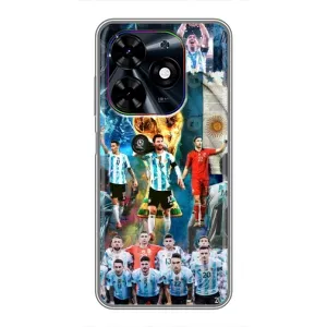 Чехлы Месси для Tecno Spark Go 2024 (BG6) (AlphaPrint) (Аргентина Месси)