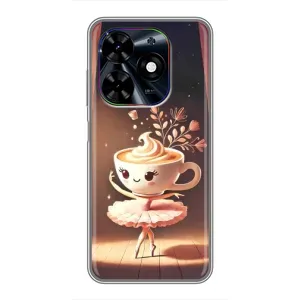 Чохол з мемом Тралалело тралала на Tecno Spark Go 2024 (BG6) (Балерина капучина)