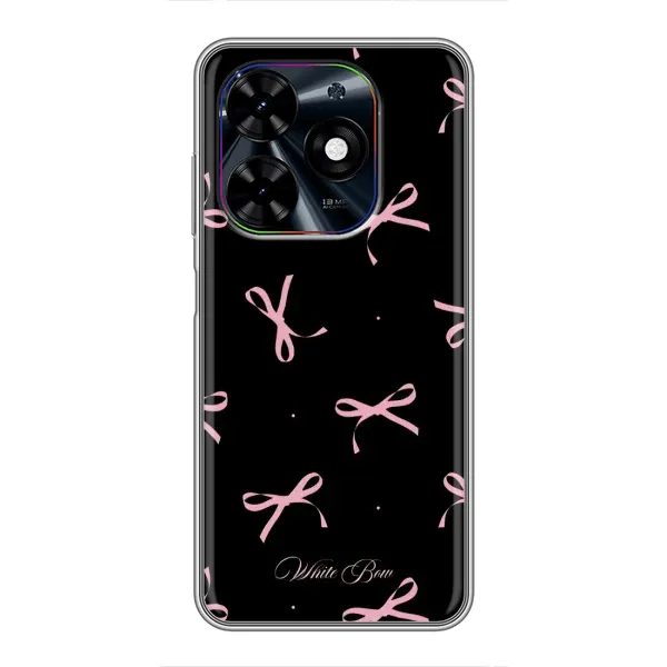 Чехол с принтом «Банты на черном» для TECNO Spark Go 2024 (BG6) Чехол с принтом «Банты на черном» для TECNO Spark Go 2024 (BG6)