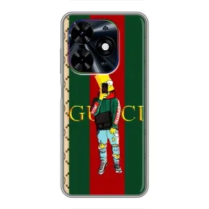 Бренднові Чохли для Tecno Spark Go 2024 (BG6) - (PREMIUMPrint) (Барт ГУЧЧІ)