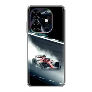 Чехол Формула1 на Tecno Spark Go 2024 (BG6) (Болид гоночный)