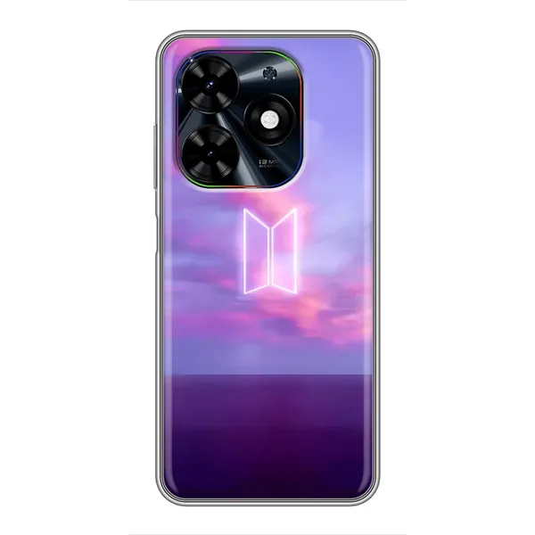 Чохол з принтом «BTS логотип» для TECNO Spark Go 2024 (BG6) Чохол з принтом «BTS логотип» для TECNO Spark Go 2024 (BG6)