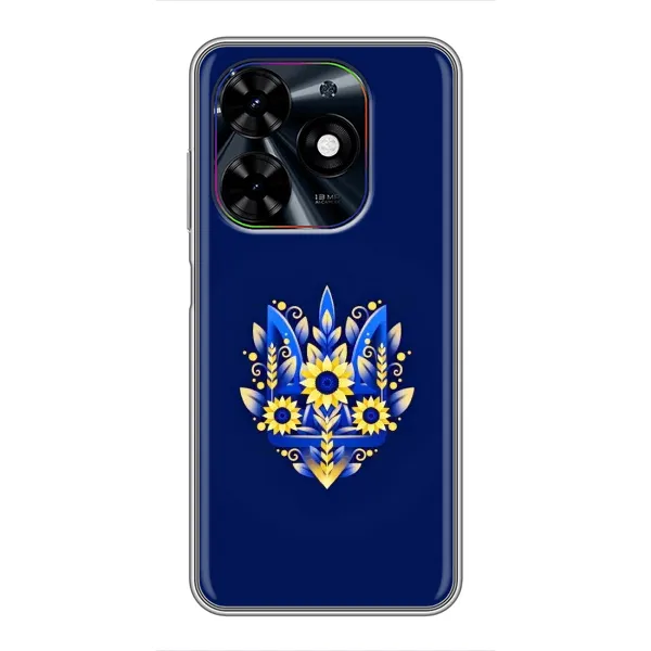 Чехол с принтом «Цветочный Герб» для TECNO Spark Go 2024 (BG6) Чехол с принтом «Цветочный Герб» для TECNO Spark Go 2024 (BG6)