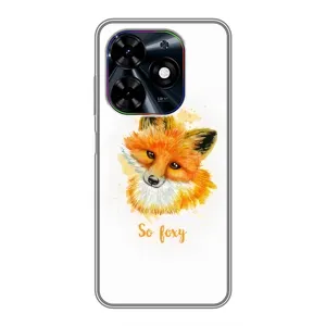 Чехлы с картинкой Лисички для Tecno Spark Go 2024 (BG6) (VPrint) (Девочка Лиса)