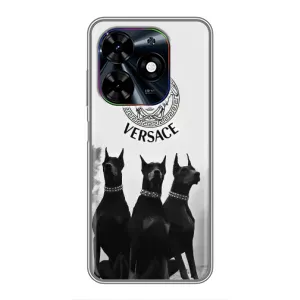 Чохли VERSACE для ТЕКНО Спарк Ґо 2024 (БГ6) (PREMIUMPrint) (Доберман Версаче)