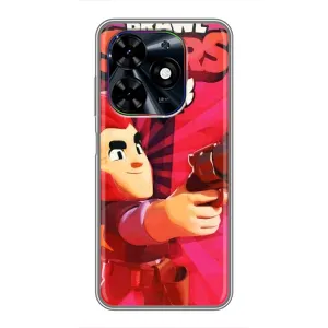 Чехол для Tecno Spark Go 2024 (BG6) Бравл Старс (VPrint) (Дуелянт Кольт)